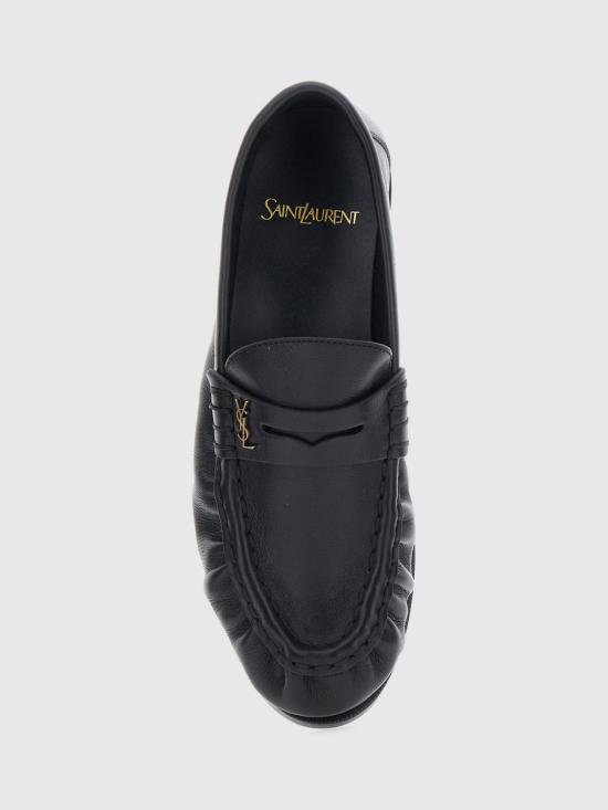 26FW 생로랑 르 로퍼 플랫 슬립온 81890825VAA 1000 Black - SAINT LAURENT