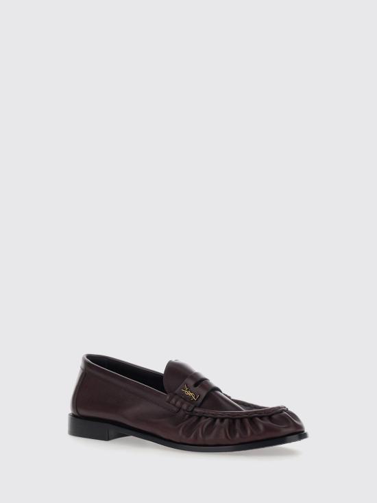 26FW 생로랑 로퍼 A002CJAAGXG 6110 Burgundy - SAINT LAURENT