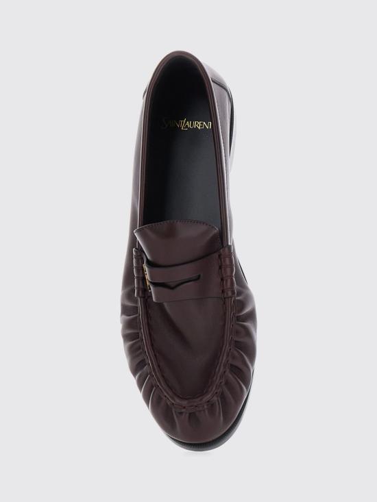 26FW 생로랑 로퍼 A002CJAAGXG 6110 Burgundy - SAINT LAURENT
