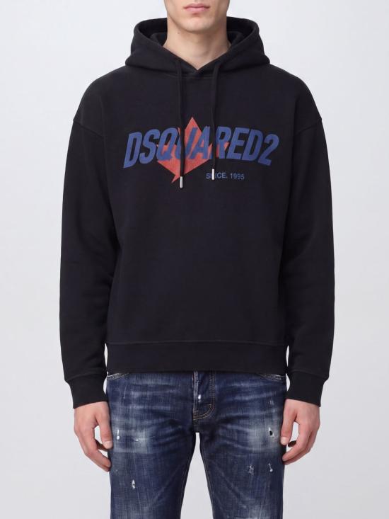 26FW 디스퀘어드2 후드 티셔츠 S74GU0951D25029 900 Black