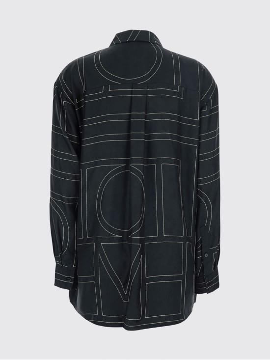 26FW 토템 셔츠 263WRT0480FB0704 001 Black - TOTEME