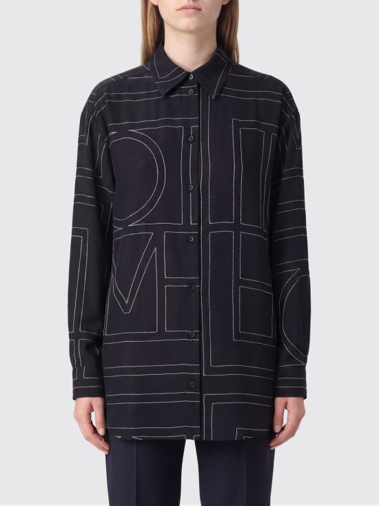 26FW 토템 셔츠 263WRT0480FB0704 001 Black
