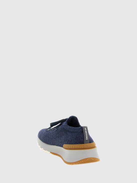 26FW 브루넬로 쿠치넬리 스니커즈 MZUWLBO253 COU50 Navy - BRUNELLO CUCINELLI