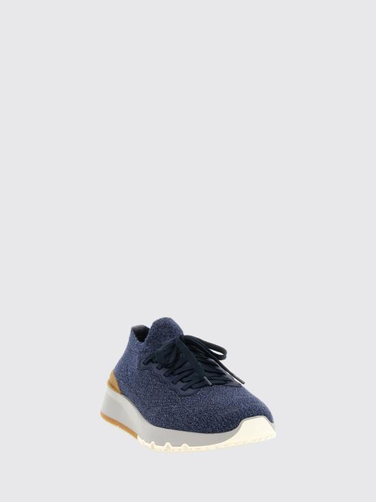 26FW 브루넬로 쿠치넬리 스니커즈 MZUWLBO253 COU50 Navy - BRUNELLO CUCINELLI