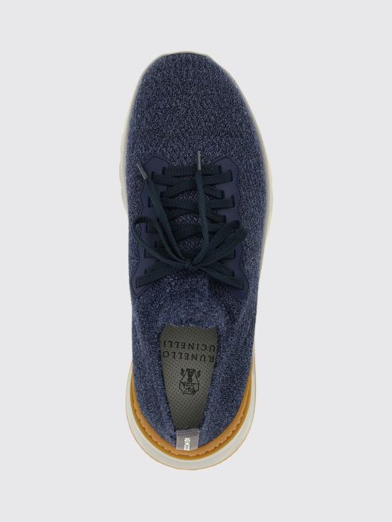 26FW 브루넬로 쿠치넬리 스니커즈 MZUWLBO253 COU50 Navy - BRUNELLO CUCINELLI