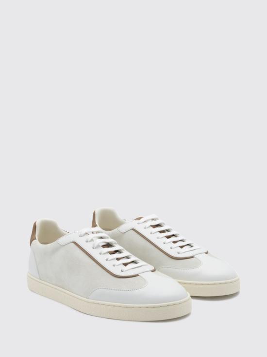 26FW 브루넬로 쿠치넬리 스니커즈 MZULDGJ336 CEH67 White - BRUNELLO CUCINELLI