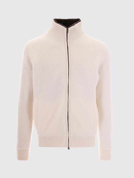 26FW 에르노 집업 니트 MC00058UR70153 1010 White - HERNO