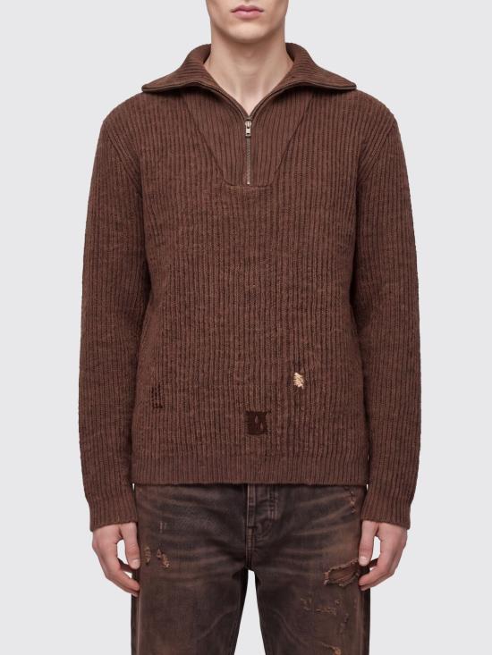 26FW 마르지엘라 집업 니트 S67HL0008M13024 122F Brown