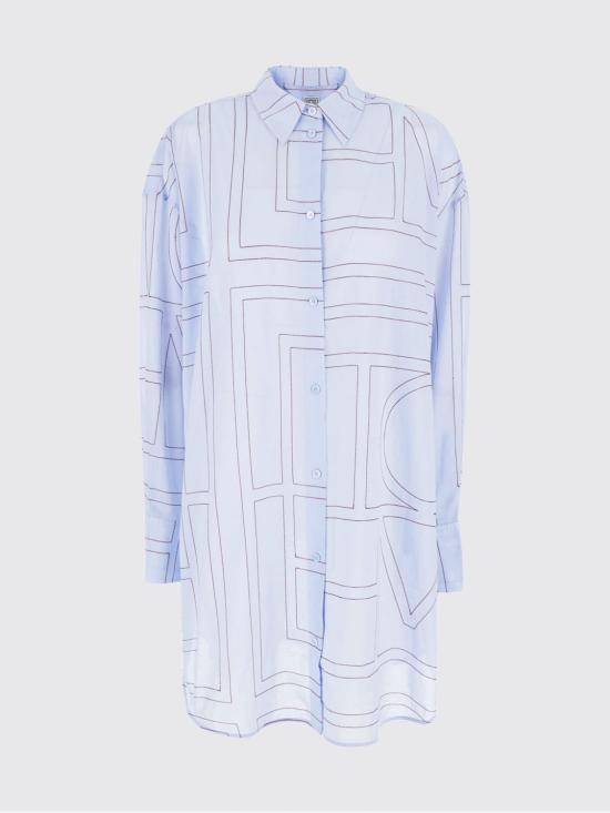 26FW 토템 셔츠 263WRD0254FB0239 206 Blue - TOTEME