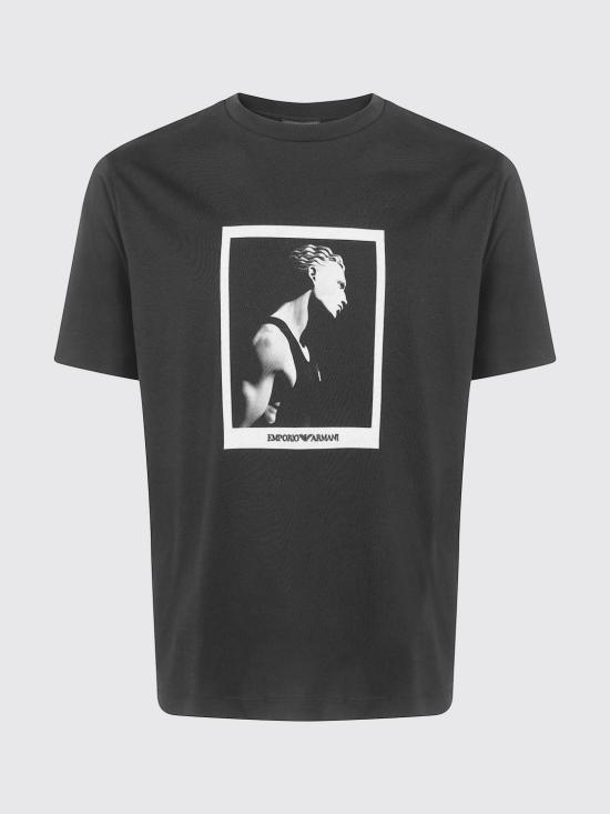 26FW 엠포리오 아르마니 반팔 티셔츠 EM006931AF23082 FC302 Black - EMPORIO ARMANI