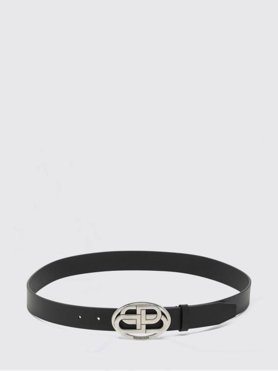 26FW 발렌시아가 가죽 벨트 8732082ABC0 1000 Black