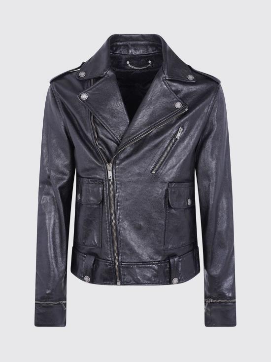 26FW 골든구스 바이커 자켓 GMP02258P00119590100 Black - GOLDEN GOOSE