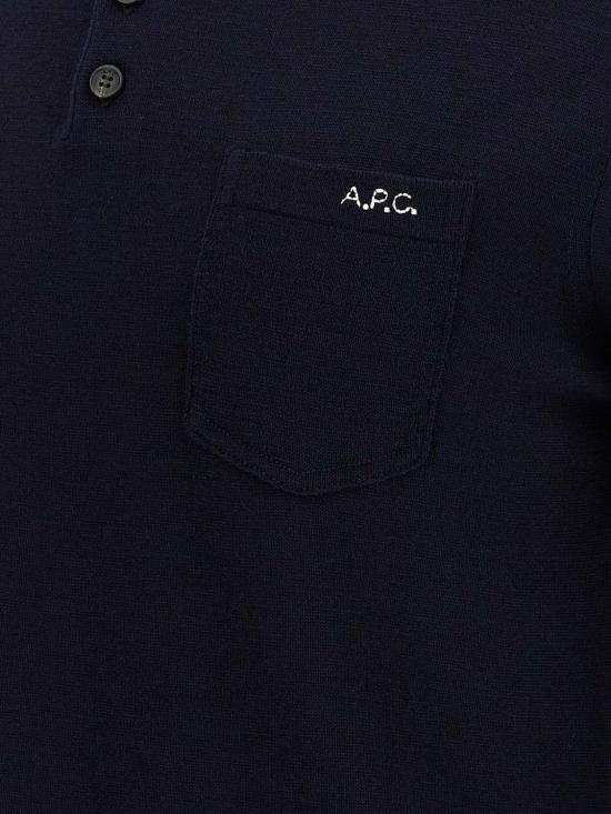 26FW 아페쎄 폴로 티셔츠 WVBEPH23479 IAK Blue - A.P.C.