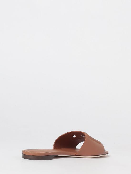 26FW 돌체앤가바나 DG 로고 카프스킨 슬리퍼 CQ0436AY329 81236 Brown - DOLCE & GABBANA