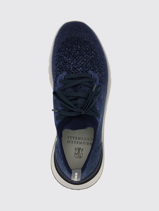 26FW 브루넬로 쿠치넬리 시네 니트 러너 MZUKISO250 CBJ51 Denim - BRUNELLO CUCINELLI