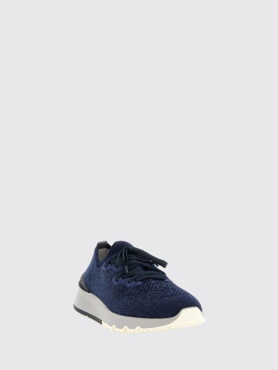 26FW 브루넬로 쿠치넬리 시네 니트 러너 MZUKISO250 CBJ51 Denim - BRUNELLO CUCINELLI