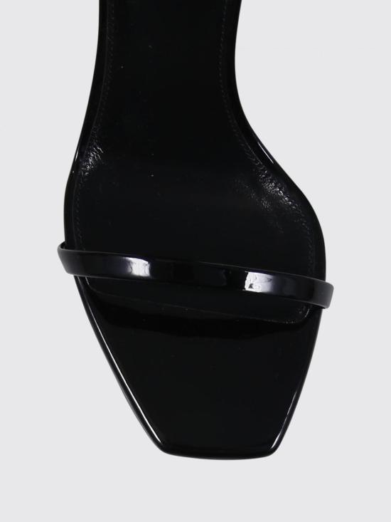 26FW 생로랑 페이턴트 레더 오피움 샌들 5576791TV1A 1000 Black - SAINT LAURENT