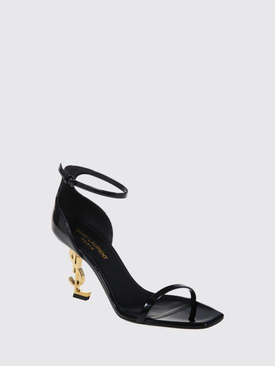26FW 생로랑 페이턴트 레더 오피움 샌들 5576791TV1A 1000 Black - SAINT LAURENT
