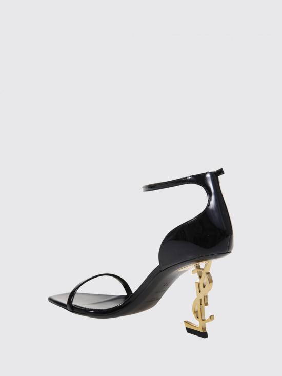 26FW 생로랑 페이턴트 레더 오피움 샌들 5576791TV1A 1000 Black - SAINT LAURENT