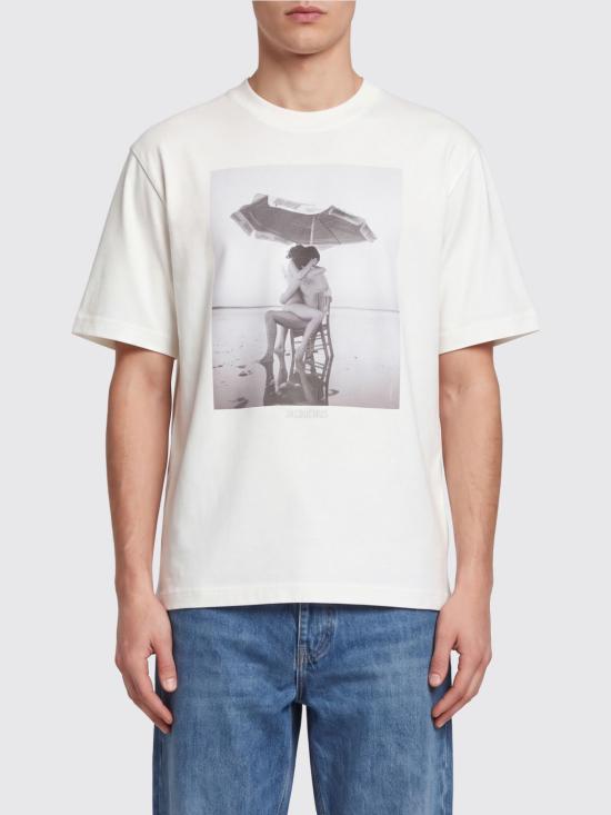 26FW 자크뮈스 반팔 티셔츠 TSU00350AJ00289 1OR White