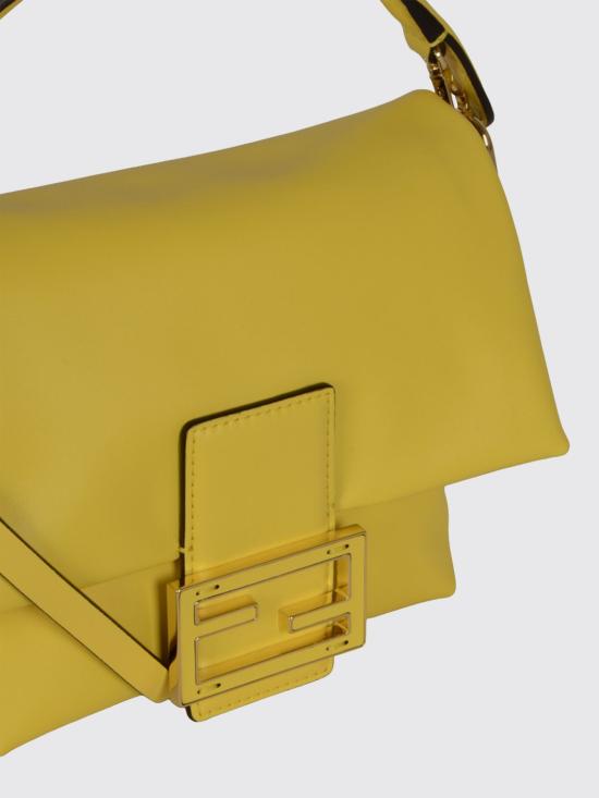 26FW 펜디 맘마 바게트 나파 레더 미니백 8BS105ABVE F1TD0 Yellow - FENDI