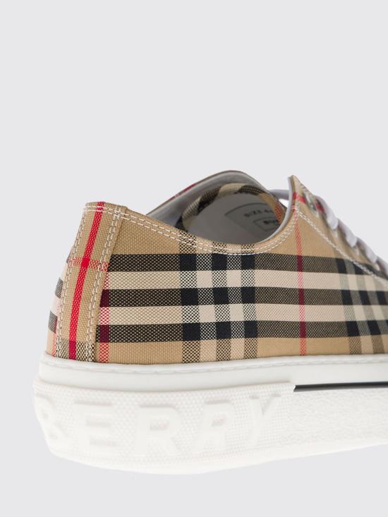 26FW 버버리 빈티지 체크 코튼 스니커즈 8049745 Beige - BURBERRY