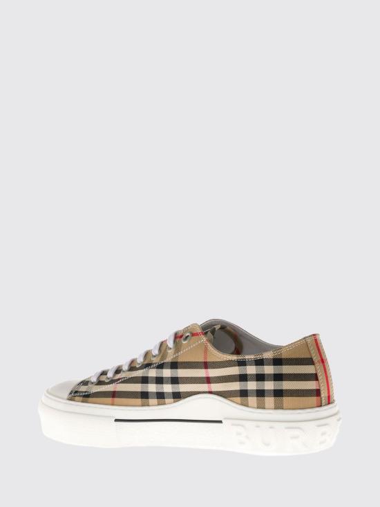 26FW 버버리 빈티지 체크 코튼 스니커즈 8049745 Beige - BURBERRY
