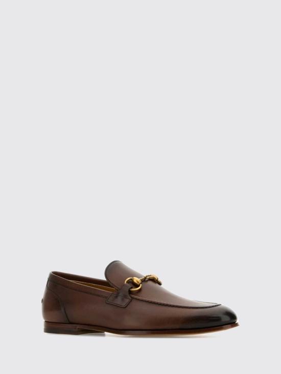 26FW 구찌 조던 레더 로퍼 406994BLM00 2024 Brown - GUCCI