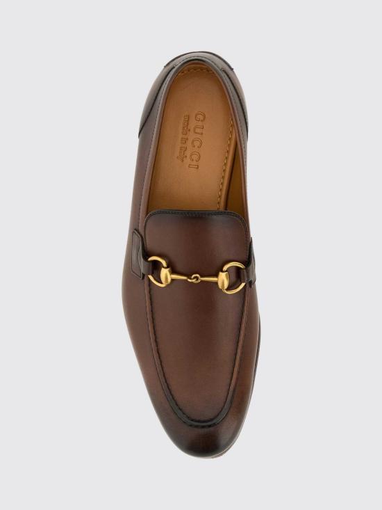 26FW 구찌 조던 레더 로퍼 406994BLM00 2024 Brown - GUCCI
