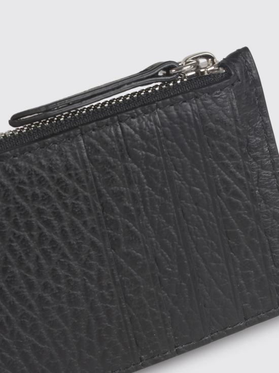 26FW 마르지엘라 스티치 레더 지퍼 카드 홀더 S56UI0143P4455 T8013 Black - MAISON MARGIELA