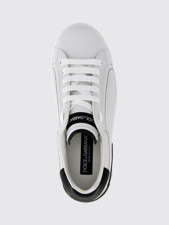 26FW 돌체앤가바나 카프스킨 나파 포르토피노 스니커즈 CS2216AH526 89697 White - DOLCE & GABBANA