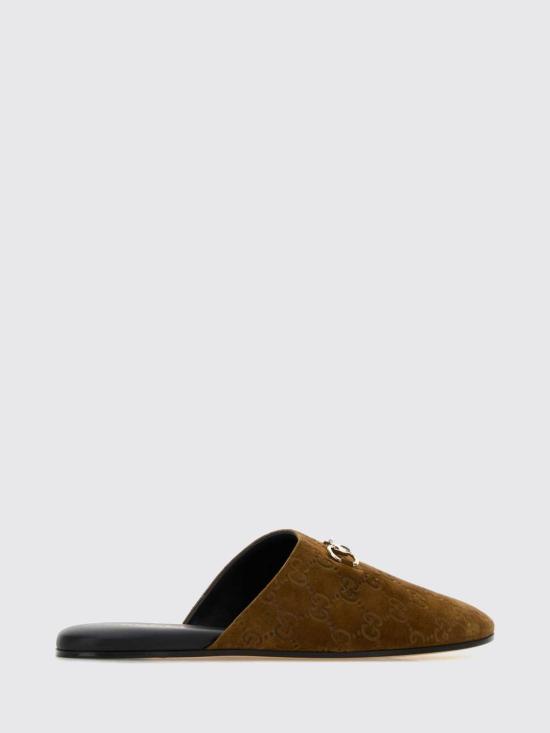 26FW 구찌 홀스빗 스웨이드 뮬 849565AAFQV 2118 Brown - GUCCI