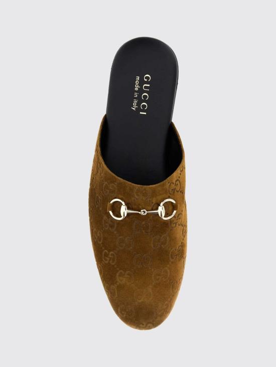 26FW 구찌 홀스빗 스웨이드 뮬 849565AAFQV 2118 Brown - GUCCI
