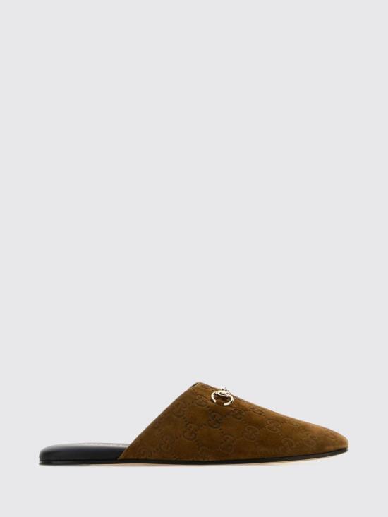 26FW 구찌 홀스빗 스웨이드 뮬 849565AAFQV 2118 Brown