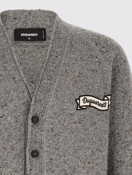 26FW 디스퀘어드2 가디건 S74HA1667D13233 860 Grey - DSQUARED2