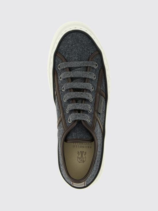 26FW 브루넬로 쿠치넬리 스니커즈 MZ38G3328P C004 Grey - BRUNELLO CUCINELLI