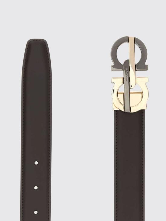 26FW 살바토레 페라가모 가죽 벨트 670052781071 TMORONERO Dark - SALVATORE FERRAGAMO