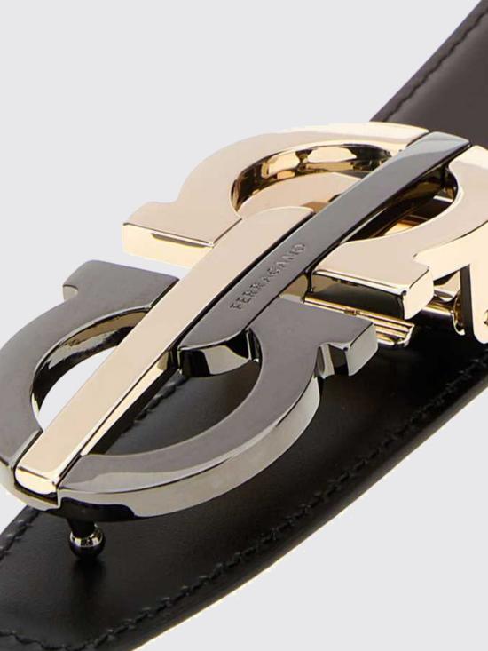 26FW 살바토레 페라가모 가죽 벨트 670052781071 TMORONERO Dark - SALVATORE FERRAGAMO