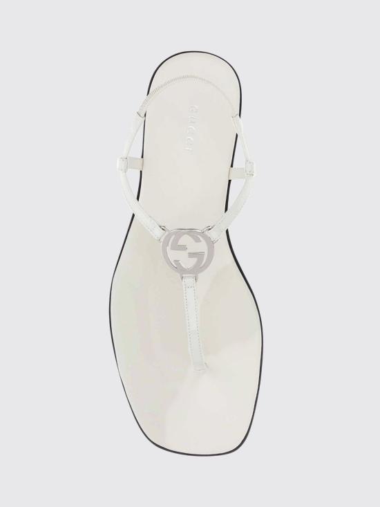 26FW 구찌 인터로킹 G 플립플랍 인터로킹 G 플립플랍 874699BKO40 9214 White - GUCCI