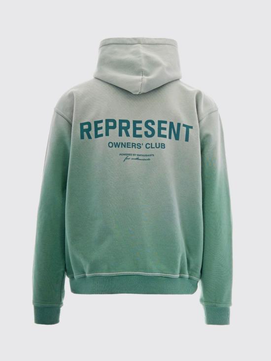 26FW 리프레젠트 후드 티셔츠 OCM41113 36 Green - REPRESENT