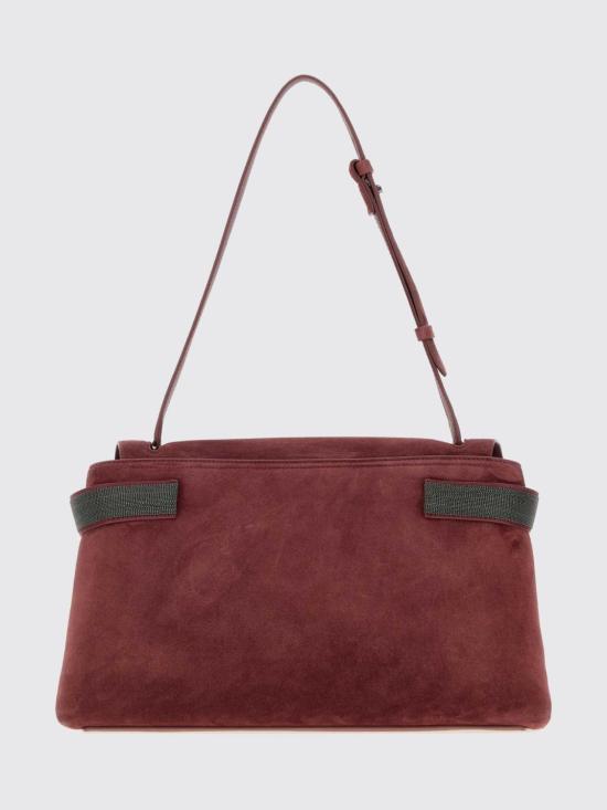 26FW 브루넬로 쿠치넬리 숄더백 MBDLB2816P C4187 Burgundy - BRUNELLO CUCINELLI
