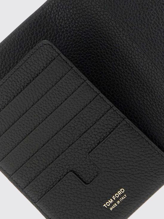26FW 톰포드 그레인 레더 폴딩 카드 홀더 Y0274LCL158G NAA Black - TOMFORD
