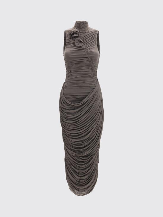 26FW 마그다뷰트림 롱 원피스 381726 Brown - MAGDA BUTRYM