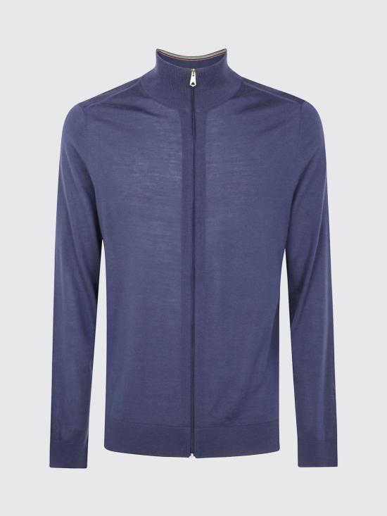 26FW 폴 스미스 집업 니트 M1R972ZW03154 43 Blue - PAUL SMITH