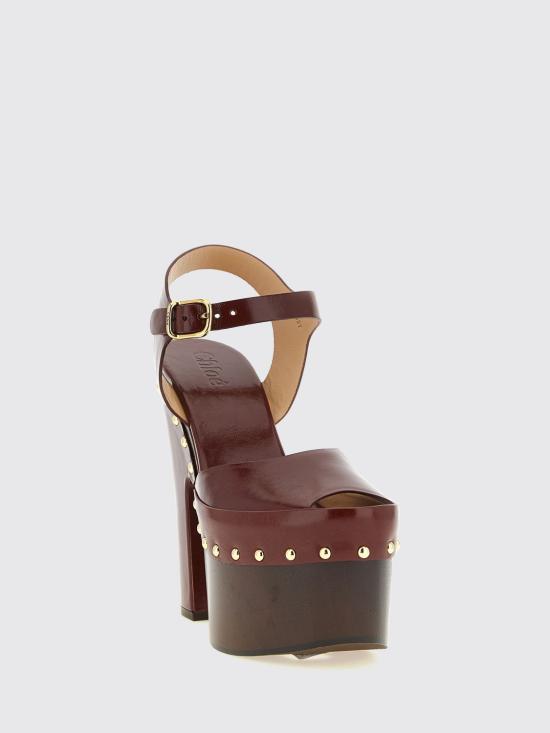 26FW 끌로에 힐/펌프스 CH26A20SWF 56D Burgundy - CHLOE