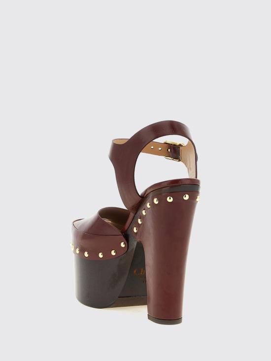 26FW 끌로에 힐/펌프스 CH26A20SWF 56D Burgundy - CHLOE