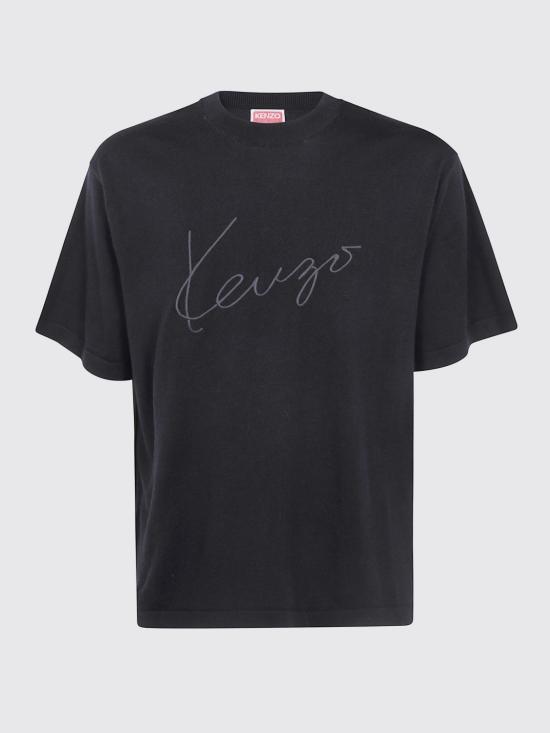 26FW 겐조 반팔 티셔츠 FG65TO8073LB 99J Black - KENZO