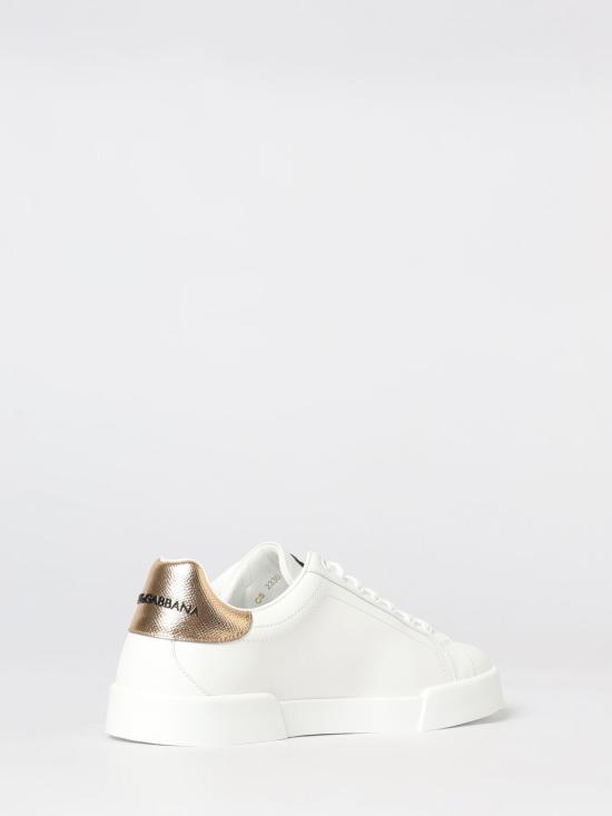 26FW 돌체앤가바나 카프스킨 나파 포르토피노 스니커즈 CS2330AH136 8I047 White - DOLCE & GABBANA