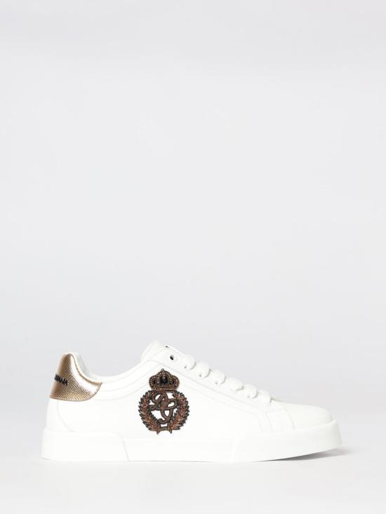 26FW 돌체앤가바나 카프스킨 나파 포르토피노 스니커즈 CS2330AH136 8I047 White