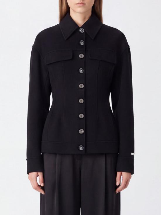 26FW 스포트막스 코트 2622086011600 013 Black